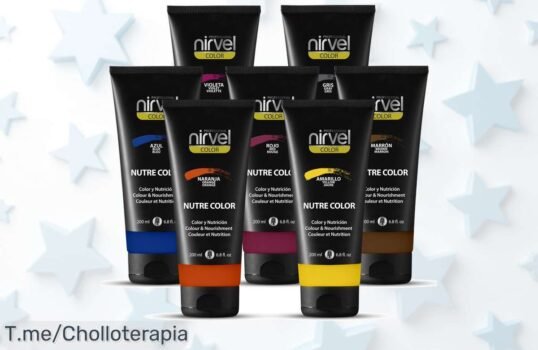 Transforma tu look con Nirvel Nutre Color, una mascarilla vibrante que nutre tu cabello ¡Aprovecha este ofertón único y brilla como nunca antes!