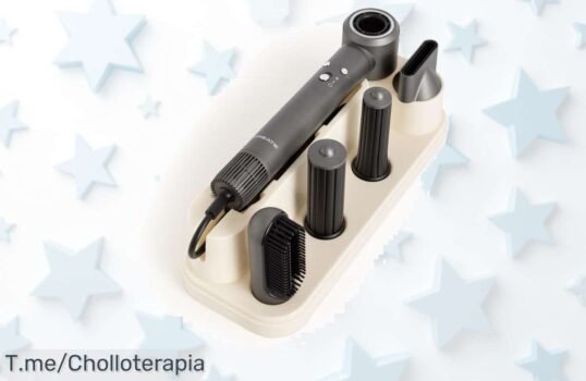 Transforma tu peinado con el Cepillo Iónico 5 en 1 y disfruta de un secado rápido y moldeado perfecto Aprovecha este super chollo antes de que se acabe, ¡luce fabulosa ya!