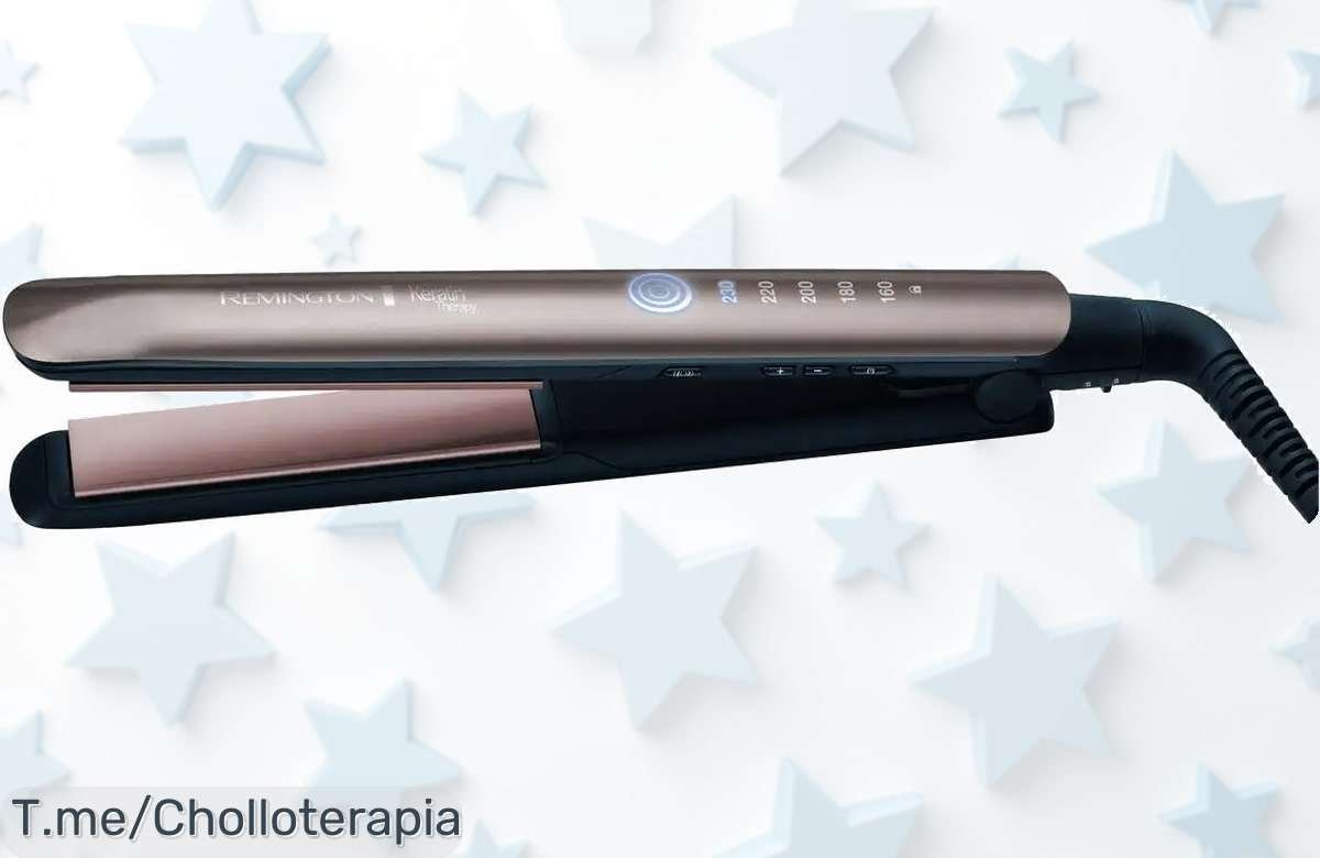 Transforma tu pelo con la Remington Keratin Therapy Pro S8590 a un precio loco, disfruta de su control digital y dale ese brillo profesional que siempre soñaste. ¡Oferta limitada, compra ya!