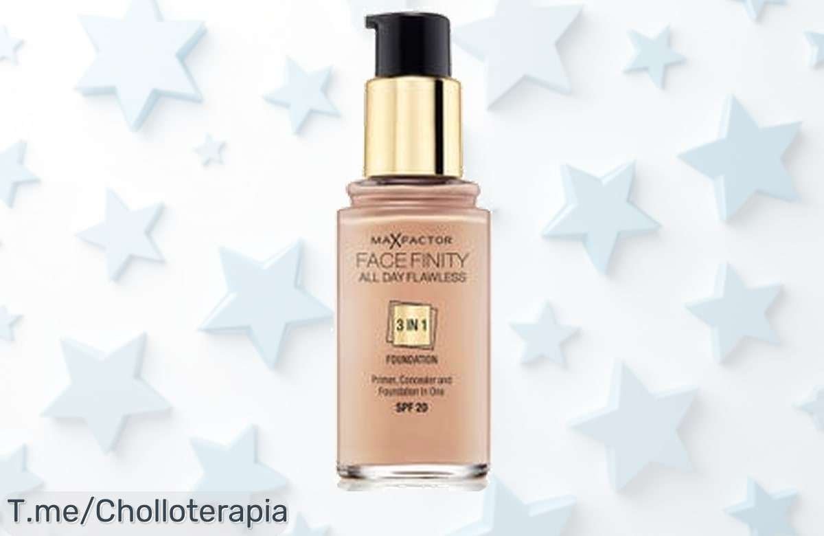 Transforma tu piel con Face Finity All Day Flawless 3 En 1, maquillaje de larga duración y cobertura perfecta a un precio loco. ¡Aprovecha este ofertón antes que se agote!