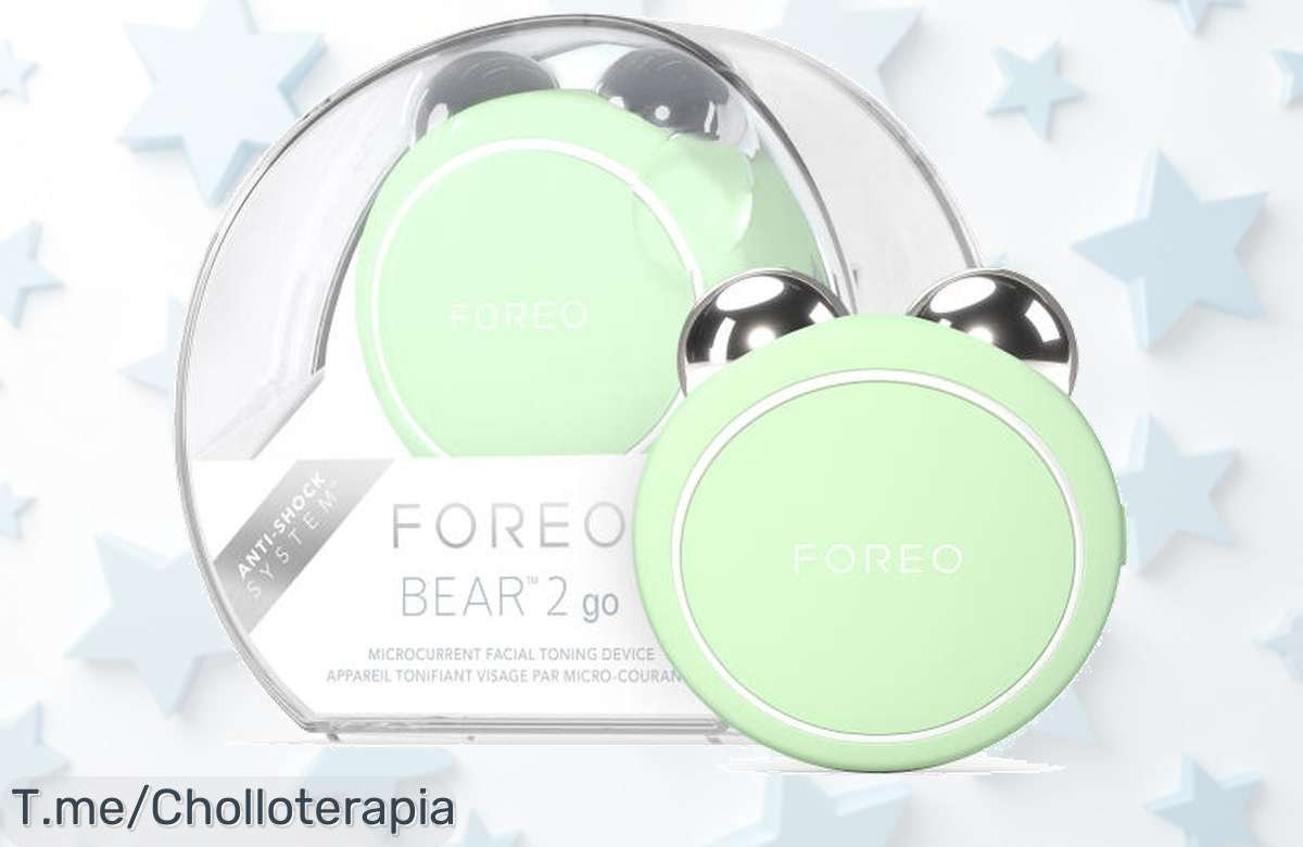 Transforma tu piel con el FOREO BEAR 2 go, un masajeador facial que redefine tu belleza al instante. ¡Aprovecha este ofertón único y llévatelo ya antes de que se agote!
