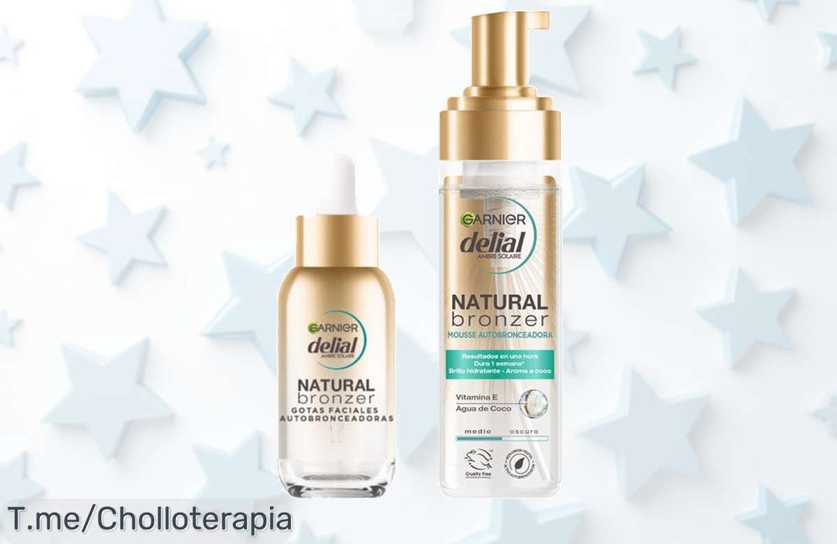 Transforma tu piel con el Pack Garnier Mousse Autobronceadora y Gotas Faciales, ¡bronceado radiante a un precio loco! No dejes pasar esta oferta limitada, compra ya antes de que se agoten.