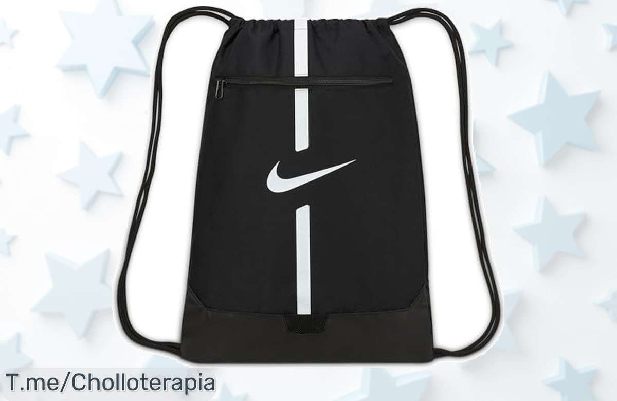 Transforma tu rutina con la increíble bolsa de gym Nike, ligera y a la moda. ¡Aprovecha este ofertón único antes que se agoten!