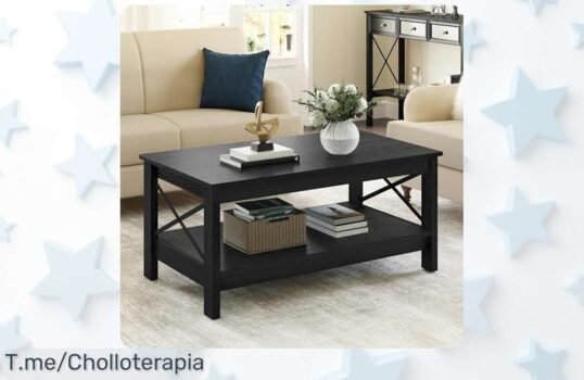 Transforma tu sala de estar con nuestra mesa de centro moderna y resistente, a un precio loco por tiempo limitado ¡Hazte con este super chollo antes de que se agote!