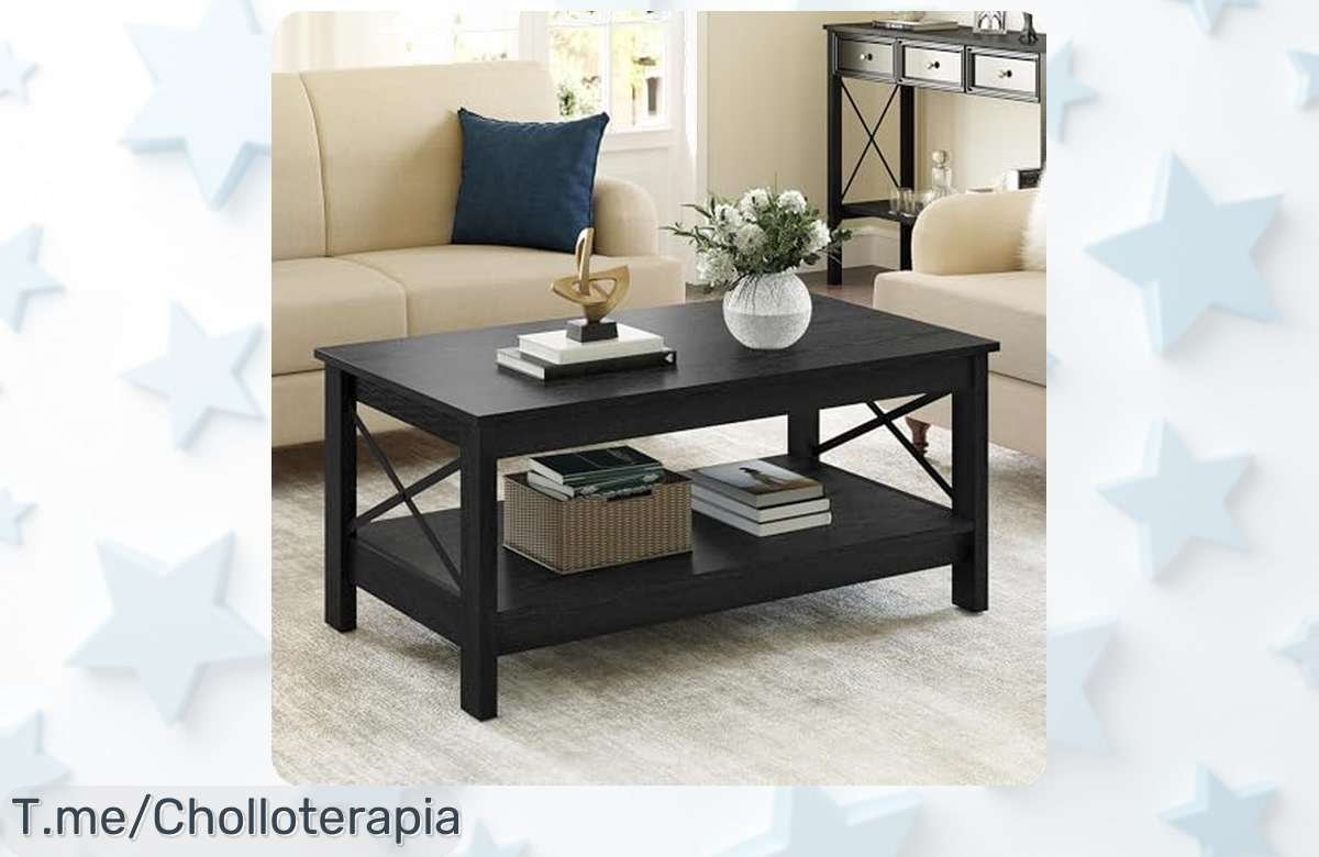 Transforma tu sala de estar con nuestra mesa de centro moderna y resistente, a un precio loco por tiempo limitado. ¡Hazte con este super chollo antes de que se agote!