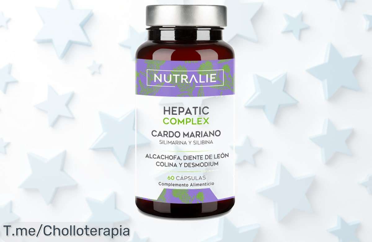 Transforma tu salud con el ofertón de Cardo Mariano Hepatic Complex: 60 cápsulas veganas para desintoxicar tu hígado. ¡Precio loco y oportunidad única, compra ya!