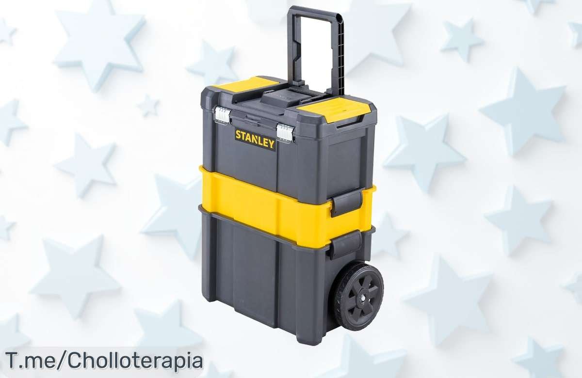 Transforma tu taller con la caja de herramientas rodante 3 en 1 a un precio loco, organizada y móvil como nunca. Aprovecha este ofertón antes de que se agote ¡Compra ya!