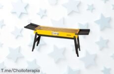 Transforma tus asados con esta barbacoa plegable amarilla a precio loco y bandejas laterales, ¡no dejes escapar este ofertón antes de que se agote!