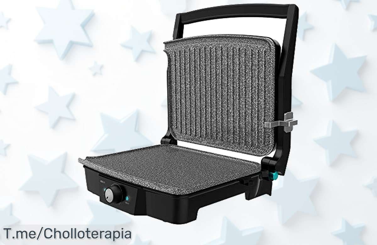 Transforma tus comidas en una fiesta con la Cecotec Rock’nGrill 2000, fácil de limpiar y versátil. Aprovecha este super chollo antes de que se agote ¡Compra ya tu parrilla!