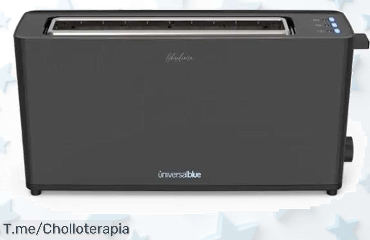 Transforma tus desayunos con el tostador XL Universal Blue, una oferta nunca vista que evitará quemar tu pan. ¡No dejes pasar este super chollo antes que se agote!