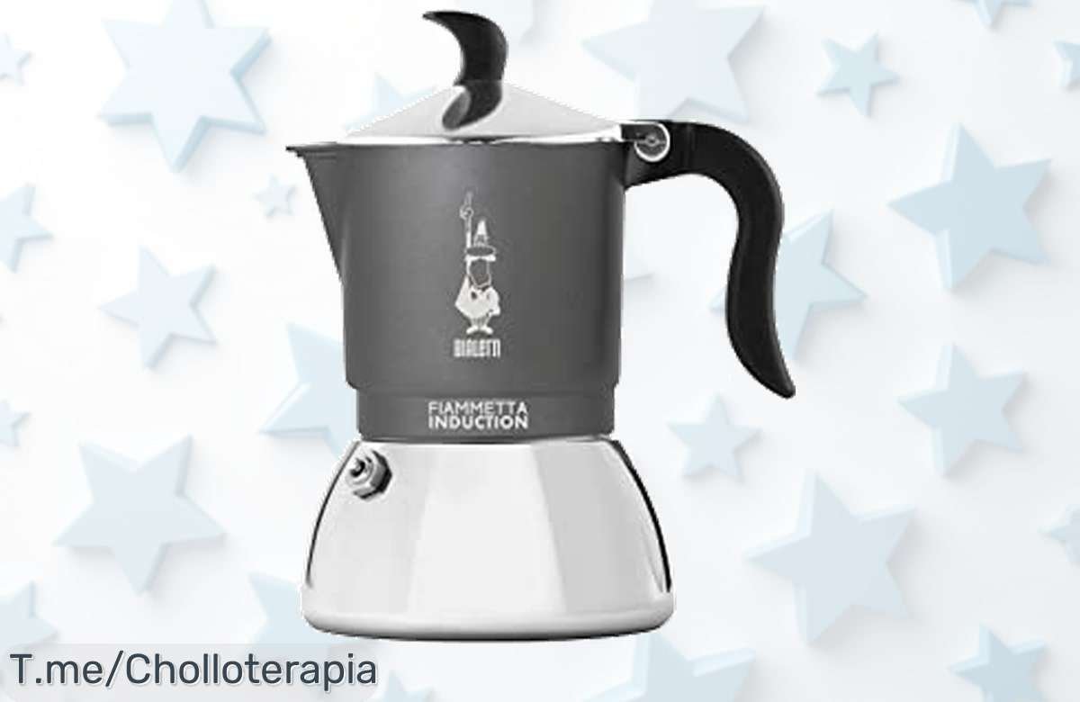 Transforma tus desayunos con la Bialetti Fiammetta, elegante y fácil de limpiar. ¡No te pierdas este ofertón a precio loco antes de que se agote!