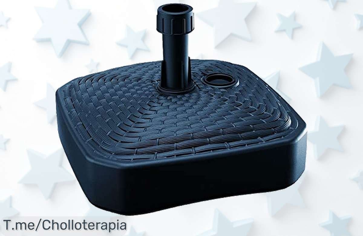 Transforma tus días de sol con nuestra increíble base cuadrada para parasol; estabilidad, estilo y una oferta única que no podrás resistir. ¡Compra ya antes de que se agote!