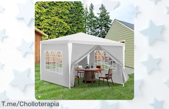 Transforma tus fiestas en momentos inolvidables con nuestra carpa de jardín impermeable a un precio loco, ¡aprovéchate del descuentazo y compra ya antes que se acabe!