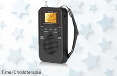 Transforma tus mañanas con la W206Radio FM-AM de despertador digital y auriculares estéreo, ¡ofertón único que no podrás dejar escapar! Compra ahora antes de que se agote