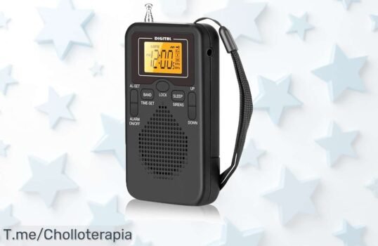 Transforma tus mañanas con la W206Radio FM-AM de despertador digital y auriculares estéreo, ¡ofertón único que no podrás dejar escapar! Compra ahora antes de que se agote