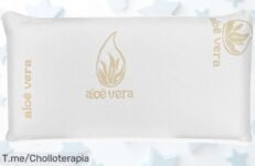 Transforma tus noches con la almohada viscoelástica Aloe Vera a un precio loco, firmeza perfecta y descanso sin arruinarte Oferta limitada, ¡compra ya este ofertón!