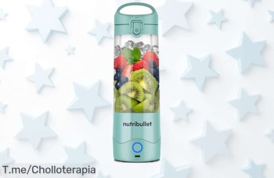 Transforma tus smoothies con la NutriBullet Portable: cuchillas inox que trituran hielo al instante No dejes pasar este ofertón, ¡compra antes de que se agote!