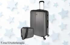 Transforma tus viajes con la maleta grande más resistente y ligera del mercado, ¡con capacidad para 23 kilos! Aprovecha este super chollo antes de que desaparezca