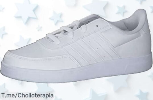 Adidas Breaknet niños en cloud white con cordones fáciles diseño clásico a precio loco descuento brutal oferta única corre ya antes de que se acaben