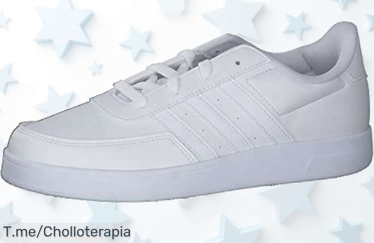 Adidas Breaknet niños en cloud white con cordones fáciles diseño clásico a precio loco descuento brutal oferta única corre ya antes de que se acaben