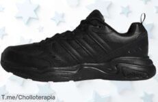 Adidas Strutter negro para hombre con suela antideslizante un ofertón con descuento brutal y precio loco que vuela en stock no te quedes sin el tuyo actúa ya