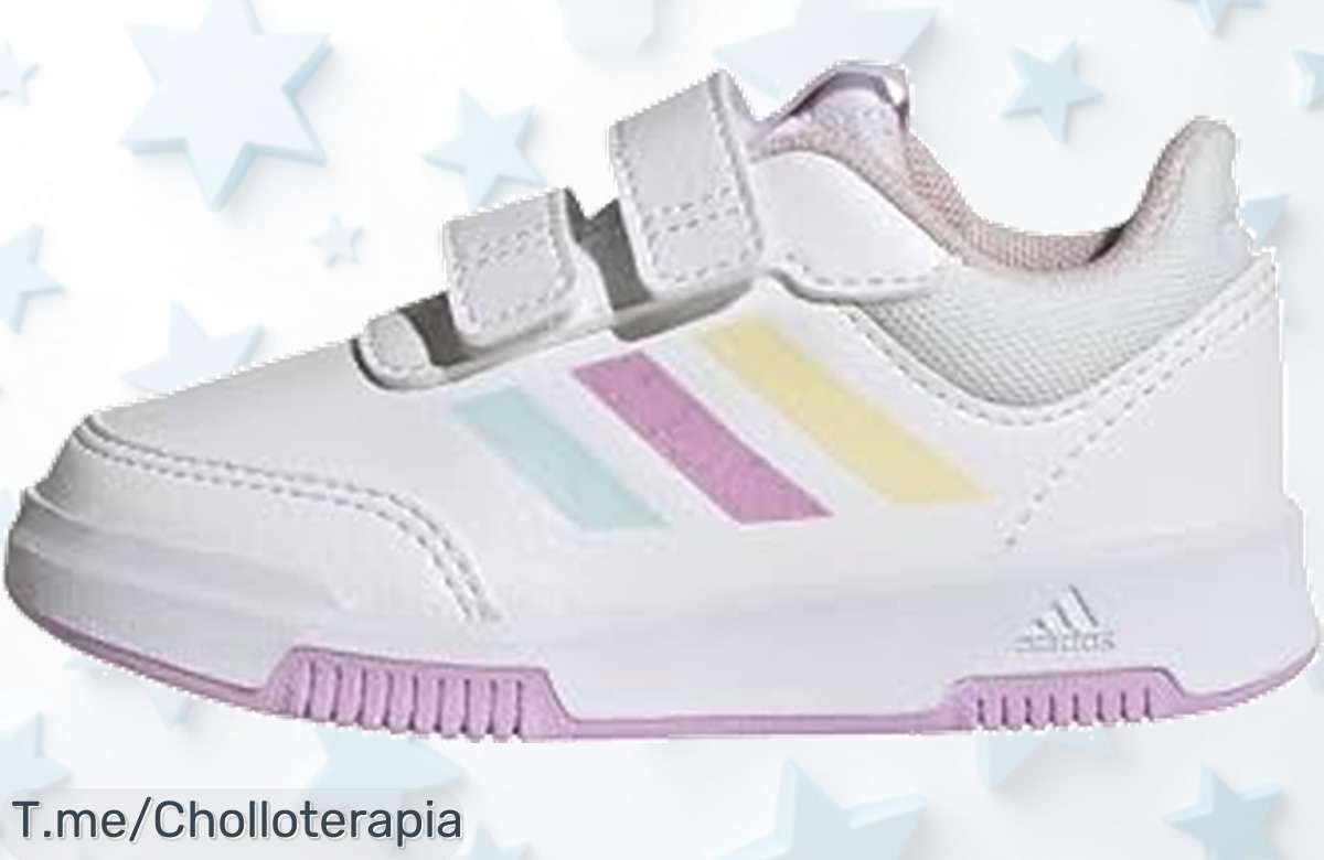 Adidas Tensaur Hook And Loop para bebés corre fácil con velcro y aguanta todo disfruta este super chollo nunca visto con descuento brutal precio de ganga ¡apresúrate!