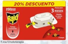 Adiós cucarachas con el super cebo Raid, ¡efectividad total por 3 meses a un precio loco! No dejes pasar este ofertón y compra ya antes de que se agote