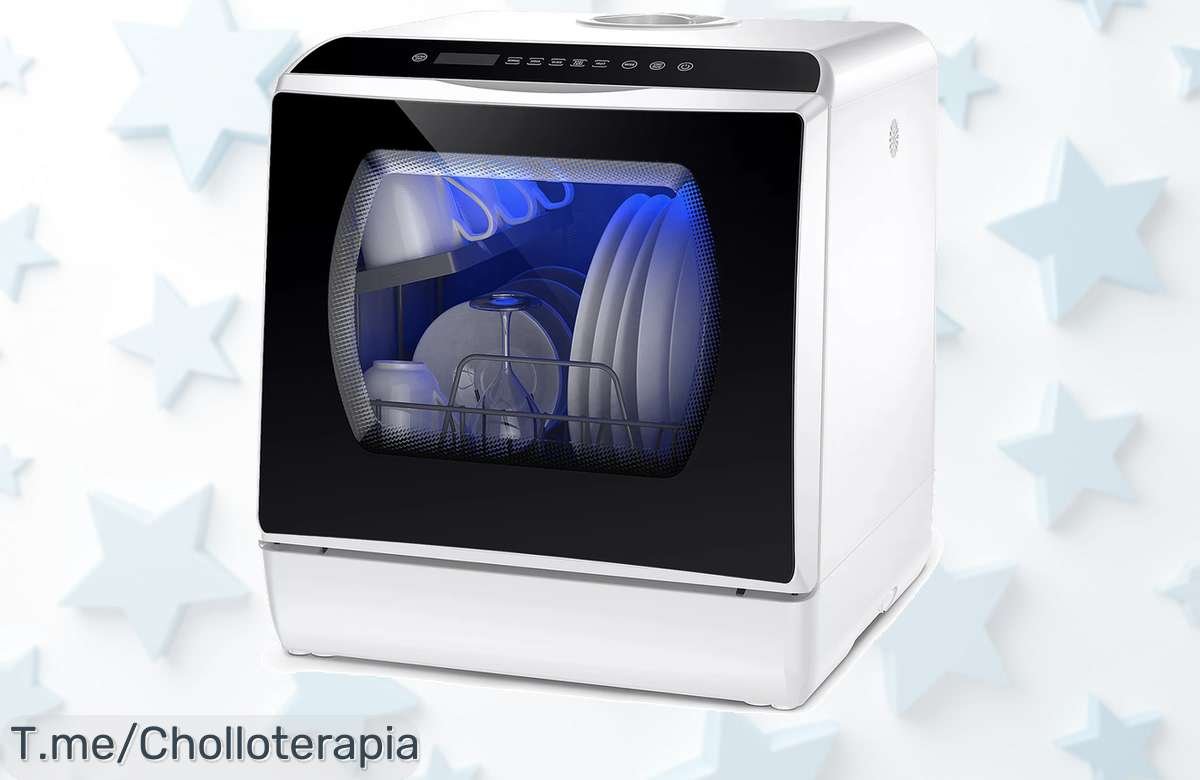 Airmsen lavavajillas portátil con secado automático y doble suministro de agua un super chollo con descuento brutal que no volverás a ver ¡aprovecha este ofertón ya!