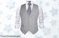 Alizeal chaleco formal para hombre con ajuste perfecto y diseño clásico en un ofertón nunca visto aprovecha este descuento brutal precio de ganga antes que se acabe