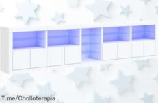 Aparador zqqlvoo con luces led personalizables y super espacio para ordenar tu salón precio loco por tiempo limitado no dejes escapar este ofertón único actúa ya