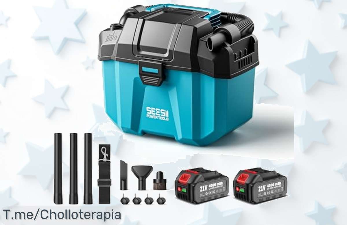 Aprovecha el ofertón de la aspiradora Seesii sin cable, con capacidad gigante y filtro HEPA para un hogar impecable. ¡Solo por tiempo limitado a precio loco!