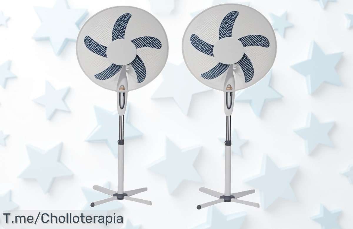 ¡Aprovecha este ofertón en ventilador de pie IPSDI 60W con rejilla seguridad, velocidad ajustable y altura regulable a precio loco! Oferta limitada corre ya