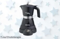 Ariete moka eléctrica con potencia para 4 cafés al instante precio loco nunca visto aprovecha este super chollo descuento brutal por tiempo limitado corre ya