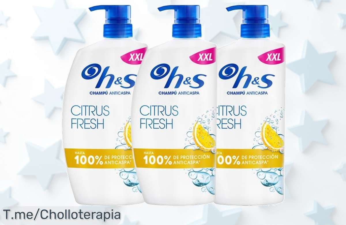 Atrapa el frescor cítrico con H&S Citrus Fresh, adiós a la caspa y pelo impecable en un solo paso. Aprovecha este ofertón de 2400ml antes que se agote ¡Compra ya!