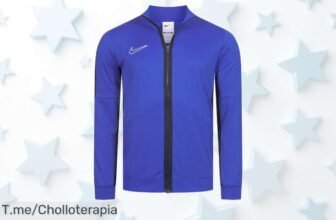 ¡Atrapa el super chollo de la Nike Academy Track Niño Chaqueta! Diseño único que hará brillar a tu pequeño en la pista, ¡pero apúrate, las unidades son limitadas!