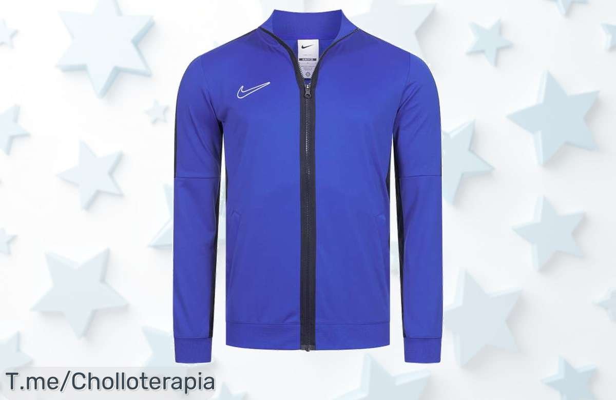 ¡Atrapa el super chollo de la Nike Academy Track Niño Chaqueta! Diseño único que hará brillar a tu pequeño en la pista, ¡pero apúrate, las unidades son limitadas!