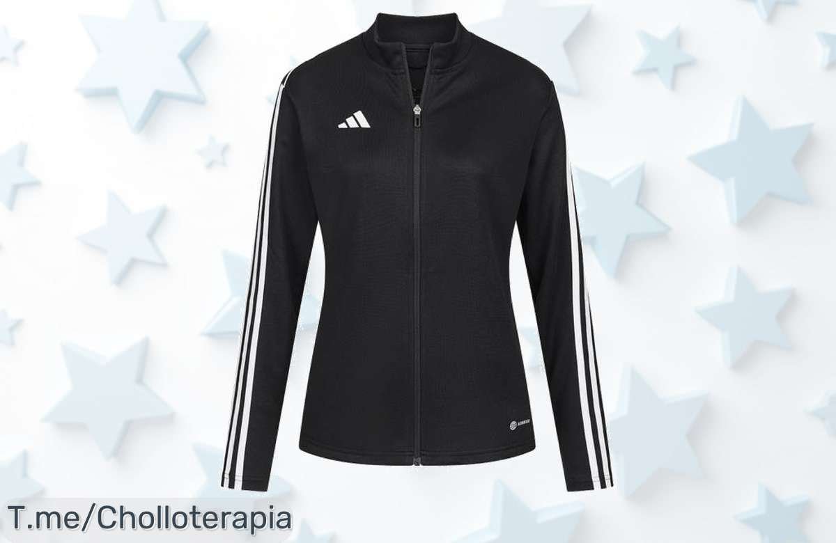 Atrévete a deslumbrar con la chaqueta adidas Tiro Training para mujer, espectacular oferta nunca vista, ¡apresúrate antes de que se agote este super chollo!