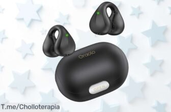 Auriculares abiertos Bluetooth con cancelación de ruido que suenan brutal a precio loco oferta limitada aprovecha este súper chollo antes de que desaparezca