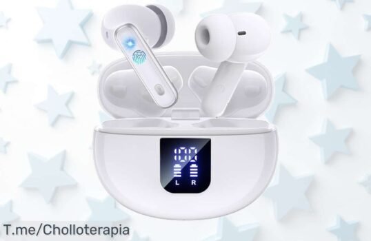 Auriculares inalámbricos EUQQ con cancelación de ruido brutal y 46 horas de batería a un precio loco que nunca antes viste aprovecha este ofertón ya, ¡oferta limitada!