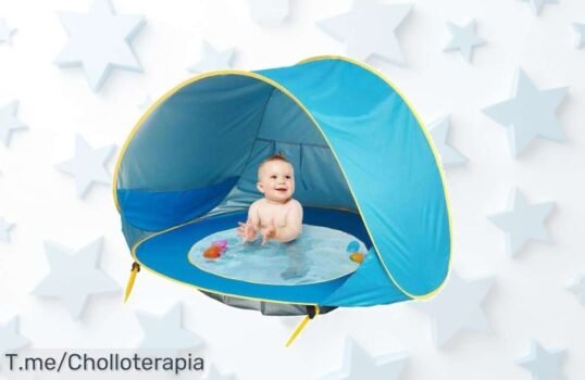 Baby beach tent con piscina 2025 súper novedad pop up fácil de plegar precio loco y diversión asegurada para peques aprovecha este ofertón nunca visto corre que vuelan