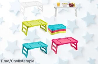 Bandeja plastic forte con patas plegables súper práctica y fácil de limpiar disfruta del desayuno en cama a un precio loco único ¡apresúrate este ofertón vuela ya!