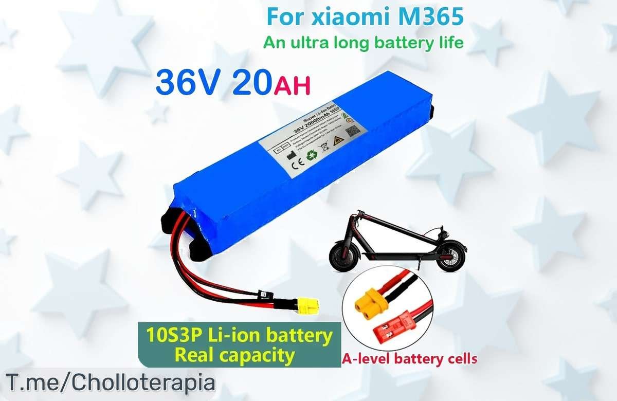 Batería litio 36V 10S3P para M365 con potencia brutal y calidad top a precio loco nunca visto aprovecha este super chollo antes que se acabe rápido