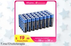 Batería recargable AA de litio súper chollo con potencia insuperable para tus juguetes y cámaras aprovecha este ofertón nunca visto antes ¡compra ya!