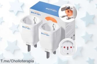 Bigfish adaptador UK dos piezas súper resistente conviértelo en tu aliado de viaje con un descuento brutal precio loco único y oferta limitada cómpralo ya antes que se agoten