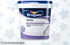 Bruguer Masilla Niveladora 1 kg con precio loco nunca visto para dejar paredes perfectas sin líos aprovecha este super chollo antes de que se acabe la oferta