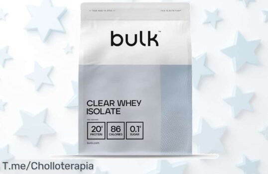 Bulk Clear Whey Isolate con 20 g proteína y sabores increíbles a precio loco nunca visto consigue este ofertón brutal ya antes que se agote el descuento de ganga