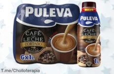 Café con leche Puleva cortado pack 6 unidades sabor intenso arábica y vitaminas a precio loco aprovecha este ofertón único antes de que se agote date prisa