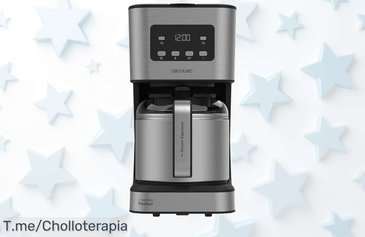 Cafetera Cecotec 950 W para 10 tazas con temporizador y antigoteo, un ofertón con descuento brutal que no puedes perder aprovecha este super chollo ya mismo