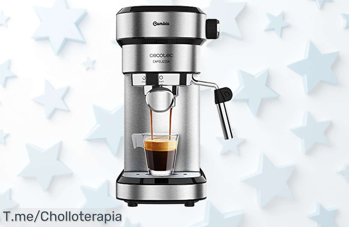 Cafetera Cecotec Cafelizzia 790 Steel con 20 bares y thermoblock para un café cremoso al instante disfruta este super chollo con descuento brutal antes que se agote