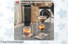 Cafetera portátil 3en1 con bomba calentadora para cápsulas precio loco descuento brutal nunca visto disfruta un super chollo solo por tiempo limitado actúa ya